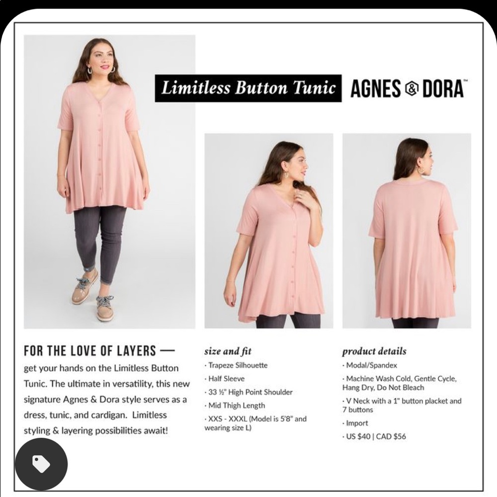 Limitless button tunic - Picture 3 of 3